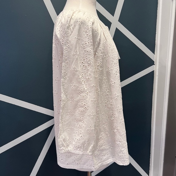 NWT J Jill Eyelet Tie Front Tunic - Picture 5 of 10